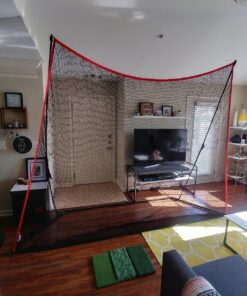 Rukket Haack Golf Net | Practice Driving Indoor and Outdoor | Golfing at Home Swing Training Aids | by SEC Coach Chris Haack | Choose from 10x7 Hitting Net, 7x7 Hitting Net, or Protection Side Nets 10x7ft Golf Net & Turf Mat 38 81j5QmAXLhL