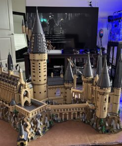 LEGO Harry Potter Hogwarts Castle 71043 Building Set - Model Kit with Minifigures, Featuring Wand, Boats, and Spider Figure, Gryffindor and Hufflepuff Accessories, Collectible for Adults and Teens Standard 61 81j5ZcdAV8L