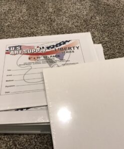 US Art Supply 8 X 10 inch Professional Artist Quality Acid Free Canvas Panel Boards for Painting Value Pack of 12 (1 Full Case of 12 Single Canvas Board Panels) 8" x 10" 39 81j72kMuAVL