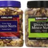 Kirkland Signature Mixed Nuts and Unsalted Mixed Nuts Bundle - Includes Kirkland Signature Extra Fancy Mixed Nuts (2.5 LB) and Extra Fancy Unsalted Mixed Nuts (2.5 LB)