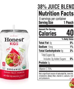 Alternative view of Honest Kids Super Fruit Punch Organic Fruit Juice Drink, 6.75 Fl Oz, 32 Pack