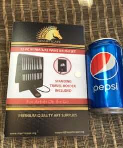 MyArtscape Miniature Paint Brushes with Holder, Set of 12 for Detail & Fine Point Painting - use with Acrylic, Watercolor, Oil, Gouache - for Pinstriping, Warhammer 40k & Lettering - Art Supplies Miniature Brushes With Holder 30 81j8vxz8adL 2