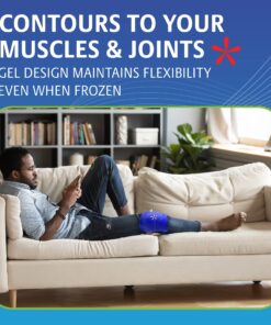 TheraPAQ Reusable Ice Pack - 14x6 Hot/Cold Gel for Shoulder, Knee, Back, Ankle Relief Gel Pack & Flexible Strap 26 81jBKjPDQaL