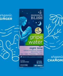 Alternative view of Mommy's Bliss Gripe Water Night Time, Infant Gas & Colic Relief, Gentle & Safe, 4 Weeks+, 4 FL OZ Bottle (Pack of 1)