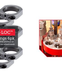 Hornady Sure-Loc Lock Rings, 6 Pack, 044606 - Fits on Standard 7/8-14 Inch Threaded Dies & Accessories - Split Ring Design Die Lock Rings Applies Constant Pressure & Wrench Flats for Easy On/Off 13 81jCVORoAS