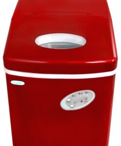 Newair Countertop Ice Maker Machine 28 lbs. of Ice in 24 Hours, Portable Design in Red with 3 Bullet Ice Cube Sizes, Convenient Rapid Ice Production, Insulated Storage 33 81jERuReYRL