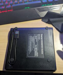 Rioddas External CD/DVD Drive for Laptop USB 3.0 CD/DVD Player Portable +/-RW Burner CD ROM Reader Rewriter Writer Disk Duplicator Compatible with Laptop Desktop PC Windows Apple Mac Pro Macbook Linux USB 3.0 USB-A 40 81jETEDzIRL