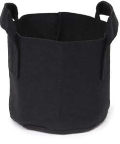 247Garden 5-Pack 1-Gallon Aeration Fabric Pot/Plant Grow Bag w/Handles (260 GSM, Black, 6H x 7D) 1 Gallon 28 81jElcIIzyL