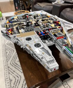 LEGO Star Wars Ultimate Millennium Falcon 75192 - Expert Building Set and Starship Model Kit, Movie Collectible, Featuring Classic Figures and Han Solo's Iconic Ship, Best Gift for Adults 84 81jFGycx2OL