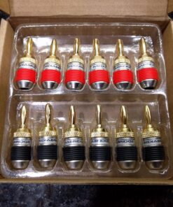 Mediabridge™ Banana Plugs - Corrosion-Resistant 24K Gold-Plated Connectors - 6 Pair/12 Banana Plugs (Part# SPC-BP2-6) 41 81jFNgAlluL