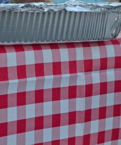 LinenTablecloth 60 x 102-Inch Rectangular Tablecloth Red & White Checker 33 81jHVz C9OL