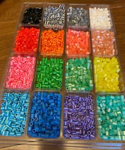 Perler Beads Stripes And Pearls Assorted Fuse Beads Tray For Kids Crafts, 4000 pcs 29 81jJtHtPDL