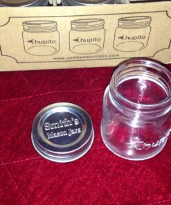 Smith's Mason Jars Mini Mason Jars set of 6 Chupito Shot Glasses with Lids - 2oz Per Shot Glass - For Parties, Arts and Crafts Storage, Drinks, Wedding Favors 61 81jK35XG8UL