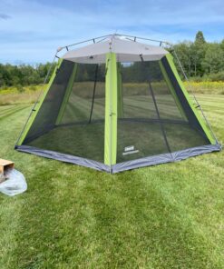 Coleman Skylodge Screened Canopy Tent with Instant Setup, 10x10/15x13ft Portable Screen Shelter with 1-Minute Setup for Bug-Free Lounging, Great for Picnic, Yard, Beach, Park, Camping, & More 15 X 13 Feet Green 36 81jM61Wb7uL