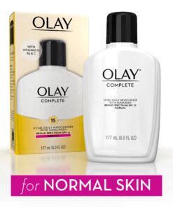 Olay Face Moisturizer Complete Lotion All Day Daily Facial Moisturizing Lotion SPF 15 for Normal Skin and Hydration, Oil-Free Non-Greasy, 6 Fl Oz (Pack of 2) 21 81jMJmH4 nL