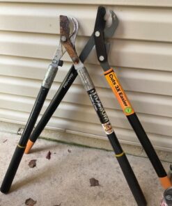 Fiskars 32" PowerGear2 Steel Blade Garden Bypass Lopper and Tree Trimmer - Sharp Precision-Ground Steel Blade Tree Cutter Blade for Branches up to 2" Diameter 32 in 44 81jMLRR1IPL