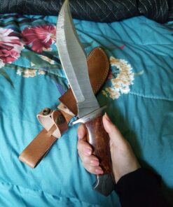 REG-274, Handmade Damascus Steel 13.00 Inches Hunting Knife - Rose Wood with Damascus Steel Guards Handle (Wood Handle) REG-274 27 81jMvluFgIL