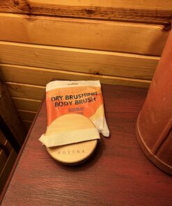 Dry Brushing Body Brush - Best for Exfoliating Dry Skin, Lymphatic Drainage and Cellulite Treatment - Organic Spa Exfoliator and Massage Scrub Brush with Natural Boar Bristles 1 Count (Pack of 1) 31 81jOng6AemL