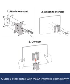 Ergotron – Quick Release Bracket – for Monitor and TV Screens Up to 35 lbs, Less Than 3 Inch Display Depth – Add-on for VESA Monitor Arms 14 81jQq8sWbbL