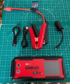 GOOLOO GT4000S Jump Starter 4000 Amp Car Starter 100W Two-Way Fast-Charging Portable Car Battery Charger Booster Pack for 10L Diesel and 12L Gas Engines, SuperSafe Lithium Jump Box for 12V Vehicles Red 97 81jTCLN8uL