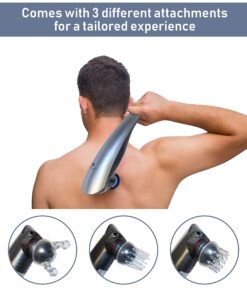 Styles II Deep-Tissue Therapeutic Percussion Body Massager - 3 Attachment Head to Relieve Knots, Pain, Stiffness & Fatigue in Neck, Shoulder, Foot, Back, Thigh & More - Great for Home & Travel Use 16 81jU7i0ON3L