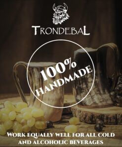 Trondebal Viking Drinking Horn Mug, 15-20 Oz Natural Ox Horn Cup & Cofee Stein | Cool Unique Gift for Men and Women, Home Decor Accessories | Shot Glasses for Beer, Ale, Whiskey, Mead 29 81jUhiS8A0L
