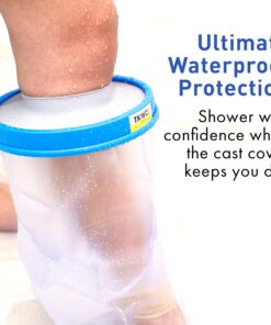 TKWC INC Water Proof Leg Cast Cover for Shower - #5738 - Watertight Foot Protector 23 81jV0OUmELL