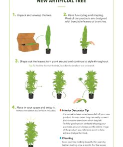 Nearly Natural 6ft. Ficus Artificial Trees, 72in, Green 72 in 27 81jXmzVVvhL