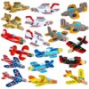 Neliblu Bulk Pack of 72 Airplane Gliders Party Favors for Kids - Party Pack Individually Wrapped Flying Paper Planes – Assorted Designs - for Rewards and Prizes, Pinata Fillers, Carnival Prizes 3 81jXy88d6L