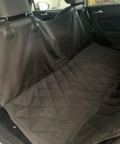BarksBar Pet Car Seat Cover with Seat Anchors for Cars, Trucks and SUV's, Water Proof and Non-Slip Backing Regular, Black Standard 51 81jY8qNmnL