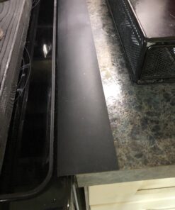 Stove Counter Gap Cover - Flexible Easy Clean Heat Resistant Wide & Long Gap Cap Fillers, Seals Spills Between Appliances, Furniture, Stovetop, Oven, Washer & Dryer, Set of 2 (Black, 21 Inches) 21'', Black 50 81jZHTMSpQL