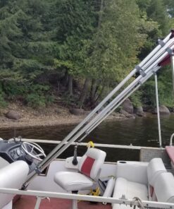 MSC 3 Bow 4 Bow Bimini Top Boat Cover with Rear Support Pole and Storage Boot 4 Bow 8'L x 54"H x 91"-96"W Burgundy 20 81jc1JWQfmL