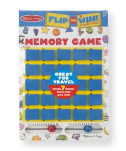 Melissa & Doug Flip to Win Travel Memory Game - Wooden Board, 7 Double-Sided Cards Games, Road Trip Essentials For Kids, Hangman Toddlers And Kids 5+ 34 81jfdUO H2L 1