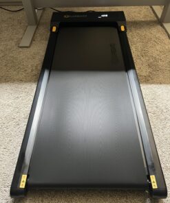 UREVO Under Desk Treadmill, Walking Pad for Home/Office, Portable Walking Treadmill 2.25HP, Walking Jogging Machine with 265 lbs Weight Capacity Remote Control LED Display Black One Size 38 81jh5BjEh1L