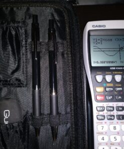 Guerrilla Hard Travel Case for TI-83 Plus, TI-84 Plus, TI-84 Plus Color Edition, TI-89 Titanium, TI-Nspire CX&CX CAS,HP50G Graphing Calculators + Guerrilla's Essential Calculator Accessory Kit, Black 25 81jkk T KLL