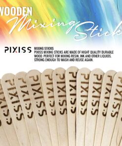 Disposable Epoxy Resin Mixing Cups with Measurements (100-Pack) Pixiss Mixing Cups for Epoxy Resin, Epoxy Mixing Containers, Epoxy Cups For Epoxy Measuring Cups - 20 Resin Mixing Sticks 100x 10-ounce 13 81jo ZagHKL