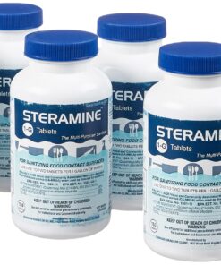 Steramine Quaternary Sanitizing Tablets, Case of 6 9 81jom1g v4S