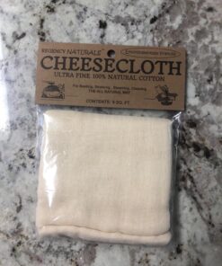 Regency Wraps 100% Cotton Cheesecloth for Basting Turkey, Canning, Straining, Cheesemaking, Natural Ultra-Fine, 9 sq ft, Pack of 1 Natural Ultra Fine 1 Count (Pack of 1) 65 81joy4o68dL
