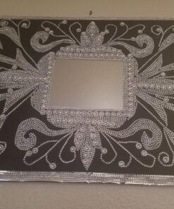 Royal Imports Diamond Sparkling Rhinestone Bling Wrap Ribbon Bulk DIY Roll - Event Decorations, Wedding Cake, Bridal/Baby Shower, Birthday, Arts & Crafts, Party Decorations - 30 Ft - 1 Roll - Silver 1 Roll (24-Rows) 65 81jp34Ns ML 2