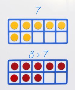LEARNING ADVANTAGE Giant Magnetic Foam Ten Frames - In Home Learning Manipulative for Early Math - 2 Frames with 20 Disks - Teach Number Concepts, Addition and Subtraction 28 81jpCXl6YL