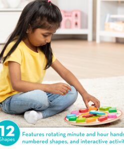 Alternative view of Melissa & Doug Shape Sorting Clock - Wooden Educational Toy