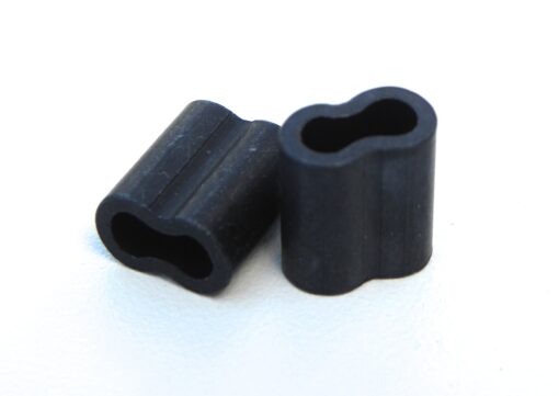 PVC Decoy Cord Black Aluminum Crimps Pack of 100 Pieces