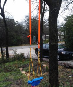 Tree Swing Hanging kit Straps, (Set of 2) Extra Long 10tf Each. Super Strong 5,000lbs + 2 Carabiners. for Swing Sets, Web Swings, Hammock & Tire Swing 49 81jtUJjWWL