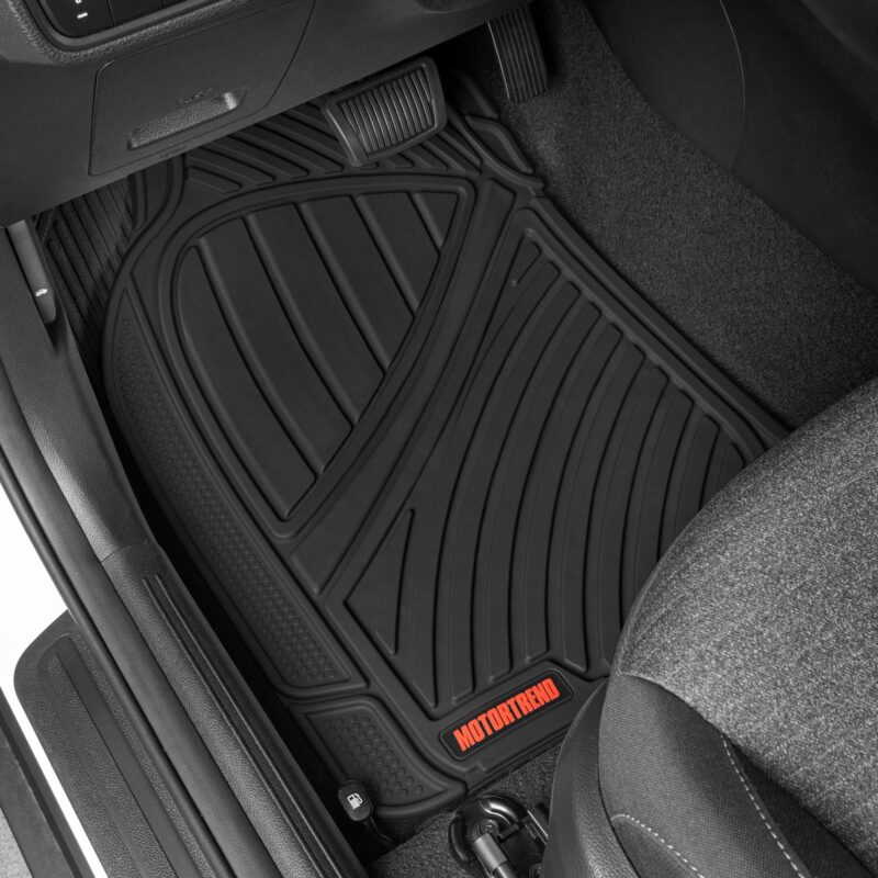 Motor Trend FlexTough Performance All Weather Rubber Car Floor Mats - 3 ...