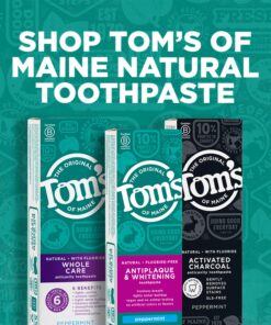 Tom's of Maine Fluoride-Free Antiplaque & Whitening Natural Toothpaste, Peppermint, 5.5 oz. (Packaging May Vary) 19 81jtiXAc0L