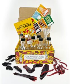 DELUXE DIY HOT SAUCE MAKING KIT Everything Included - Make Your Own Hot Sauce w/Quality Ingredients Dried Hot & Spicy Peppers, 6 Unique Recipes, Glass Bottles, design labels, Best Gift for Him, Husba Deluxe Hot Sauce 19 81ju07ECnUL 1