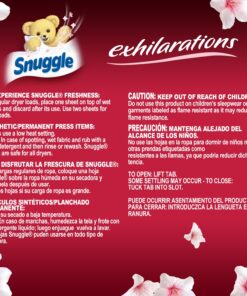 Alternative view of Snuggle Exhilarations Fabric Softener Sheets, Cherry Blossom & Rosewood, 70 Count