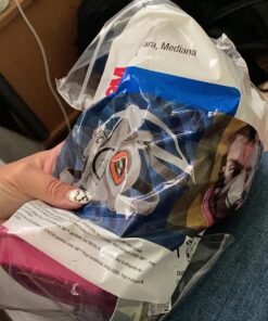 3M Half Facepiece Reusable Respirator 6200, NIOSH, Four-Point Harness, Comfortable Fit, Dual Airline Supplied Air Compatible, Bayonet Connections, Painting, Sanding, Cleaning, Medium 24 81jvlqt9wrL