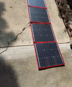 DOKIO 160W 18V Portable Solar Panel Kit (ONLY 9lb) Folding Solar Charger with 2 USB Outputs for 12v Batteries/Power Station AGM LiFePo4 RV Camping Trailer Car Marine…… 51 81jwVM3HbgL