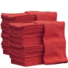 Nabob Wipers Auto Mechanic Shop Towels 100 Pack Shop Rags 100% Cotton Size 14"x14" Commercial Grade (100 Pack, Red) Red 42 81jwrJdd3mL